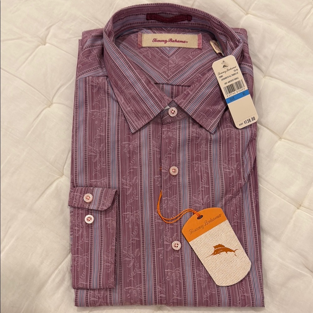 Tommy Bahama Men's Purple Shirt